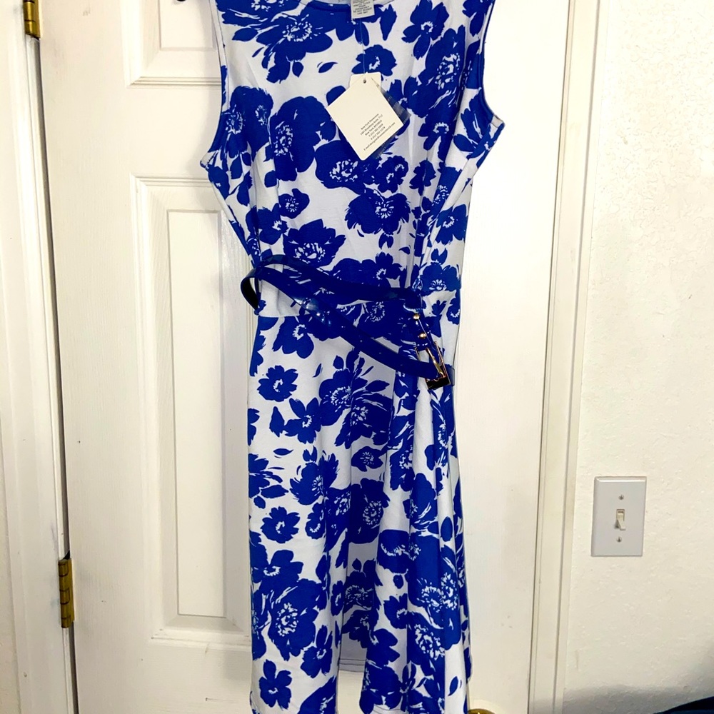 Dress with matching belt